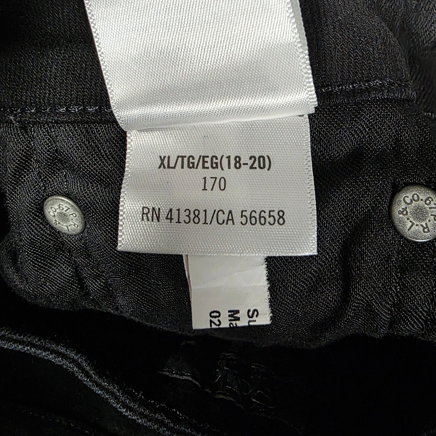 Polo Ralph Lauren Boys Black Jeans Youth XL 18–20 Straight Leg Stretch Denim
