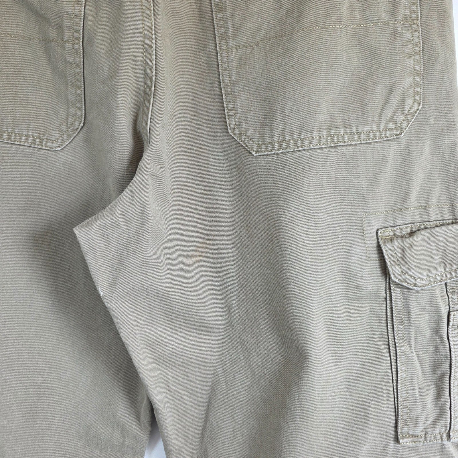 Wrangler Cargo Trousers Mens W34 L32 Beige Relaxed Fit Military Combat Utility P