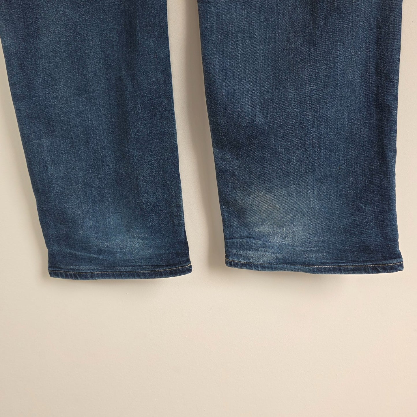 Lee Straight Fit Jeans W42 L29 Blue Denim Regular Fit Workwear Casual Men's L342