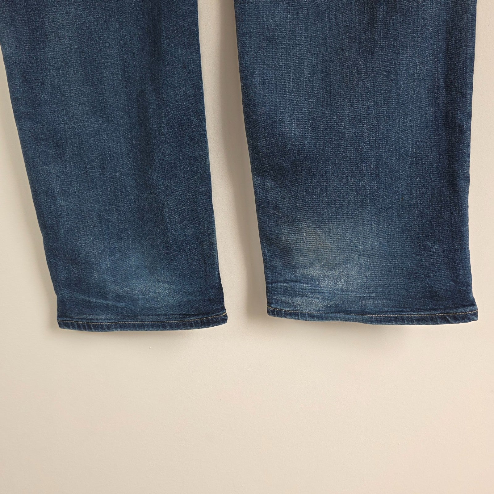 Lee Straight Fit Jeans W42 L29 Blue Denim Regular Fit Workwear Casual Men's L342