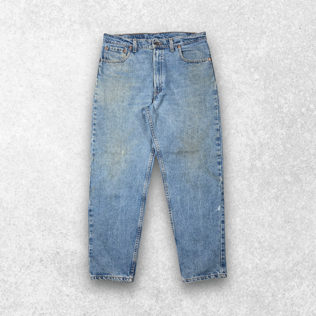 Vintage Levi’s 550 USA Made Jeans W34 L29 (W36 L30 Tag) Relaxed Fit Blue