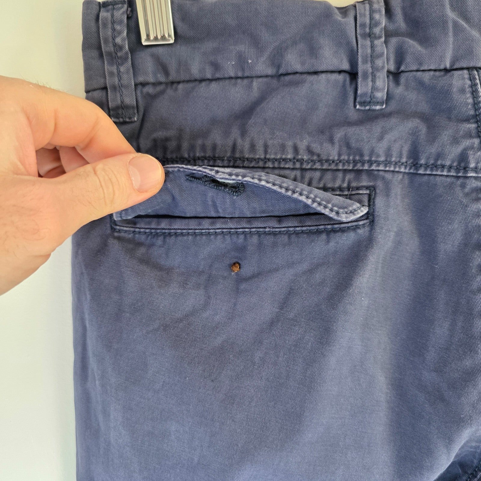 Tommy Hilfiger Fallon Chino Trousers W30 L30 Blue Straight Fit Preppy Casual