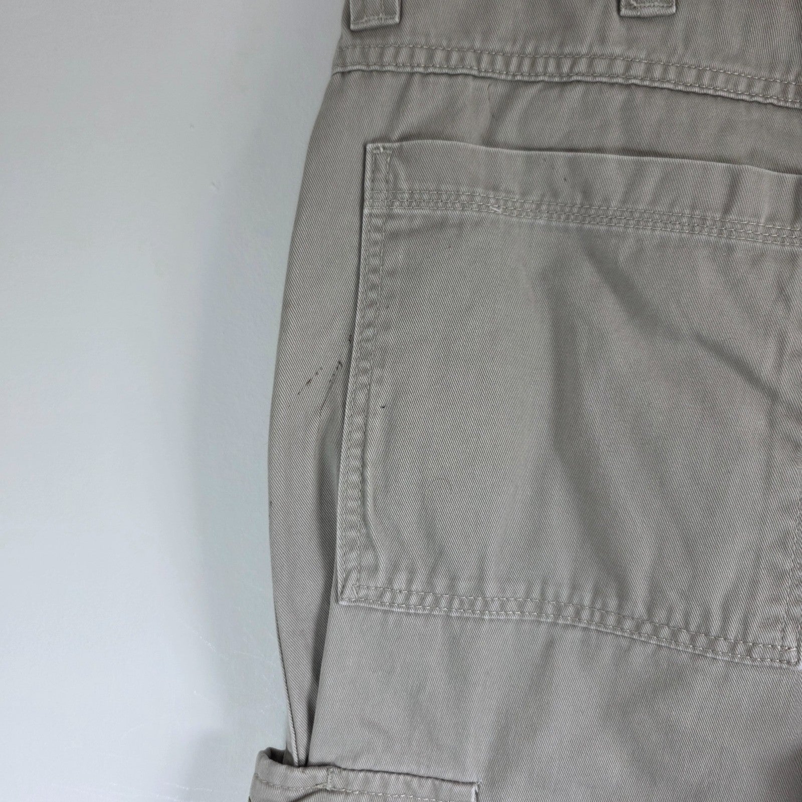 Wrangler Cargo Combat Utility Trousers Mens W34 L29 Beige Military Workwear Pant