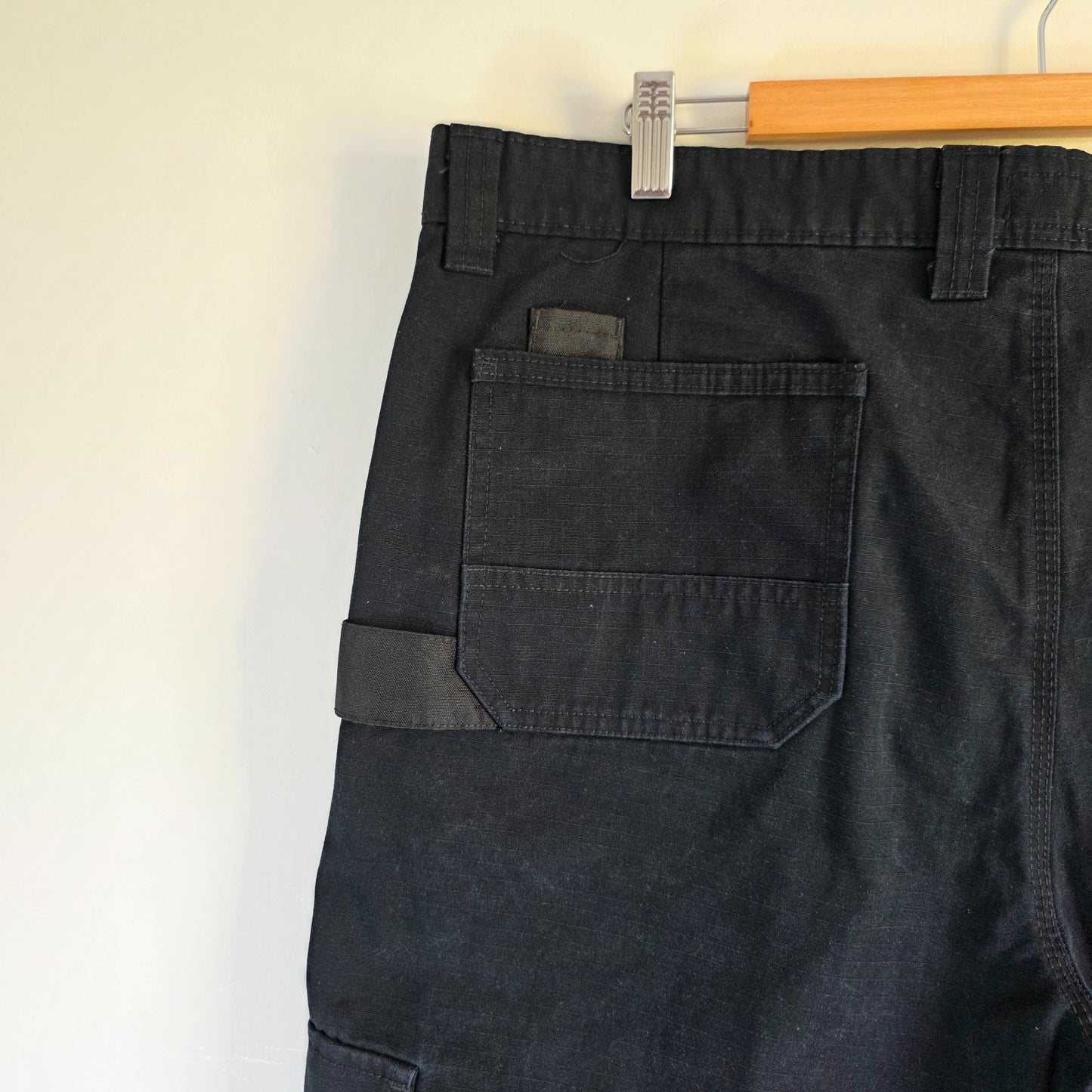 Dickies Carpenter Shorts W38 Black Workwear Utility Cargo Shorts Mens Skate