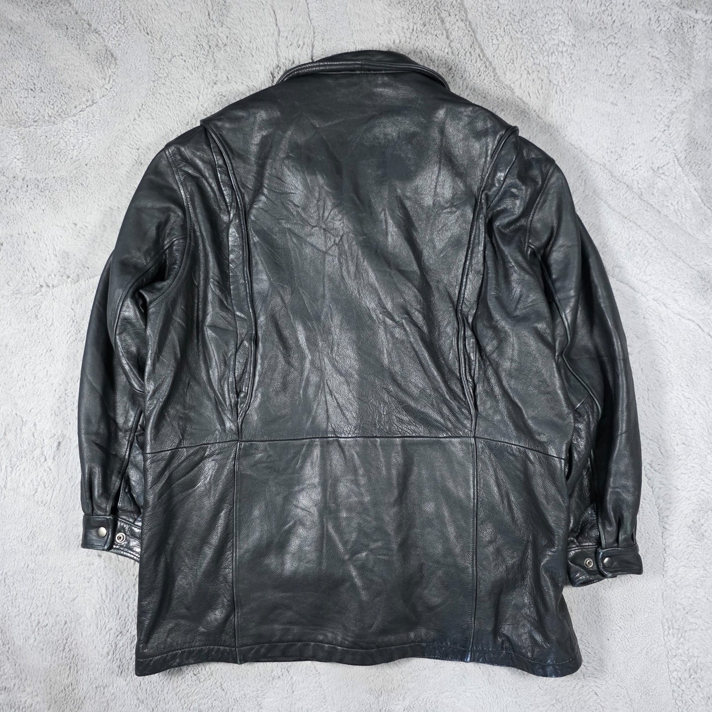 Wilsons Leather Jacket Men’s XL Black Genuine Leather Thinsulate Lined
