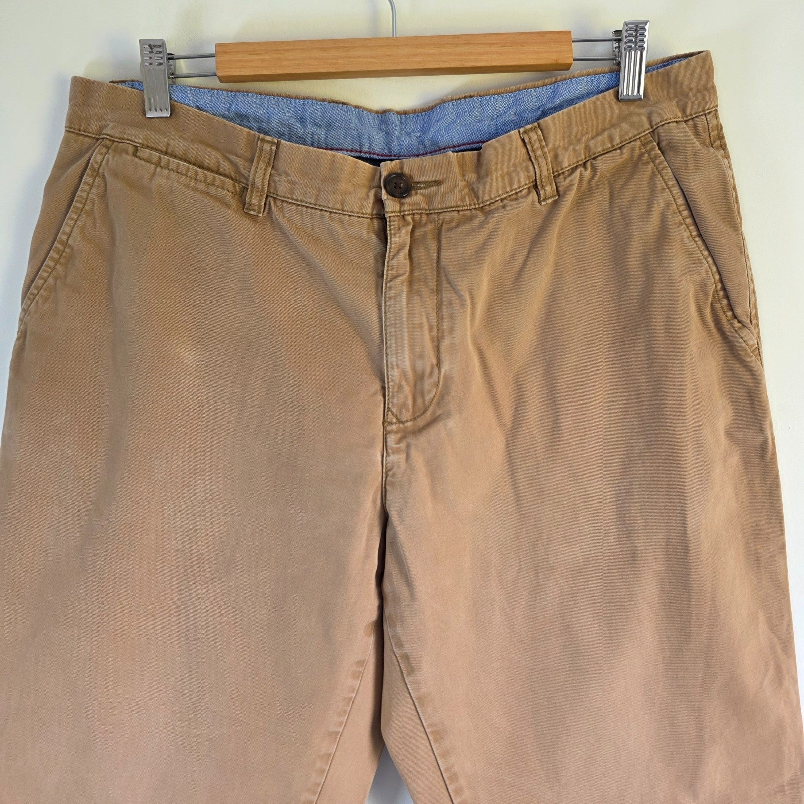 Tommy Hilfiger Chino Trousers W36 L30 Beige Slim Fit Cotton Men’s