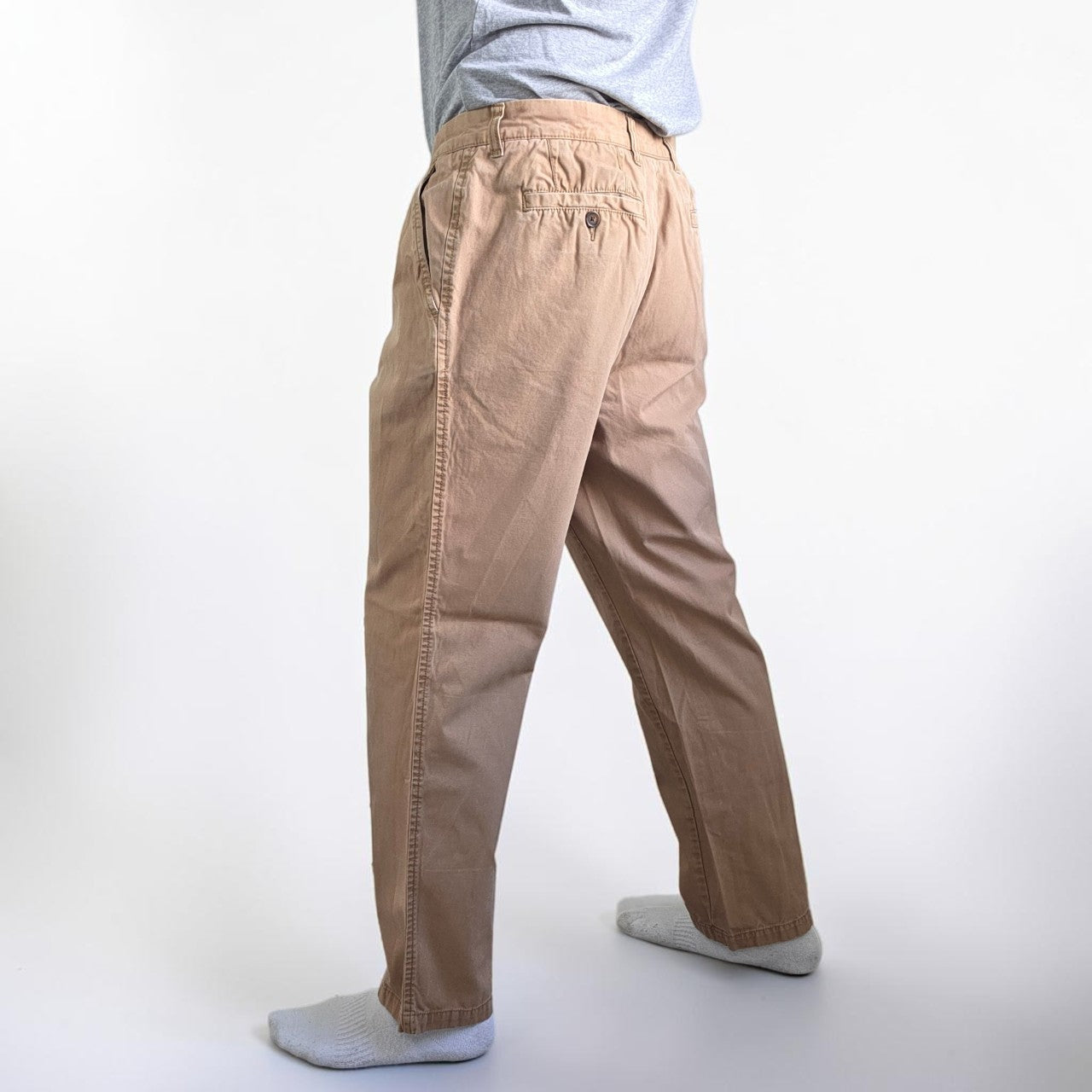 Tommy Hilfiger Chino Trousers W36 L30 Beige Slim Fit Cotton Men’s
