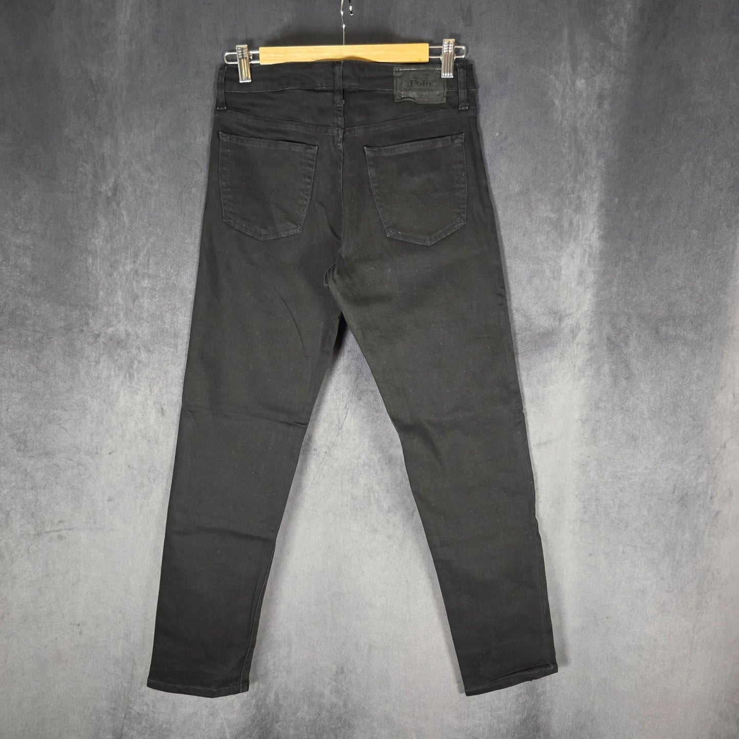 Polo Ralph Lauren Boys Black Jeans Youth XL 18–20 Straight Leg Stretch Denim
