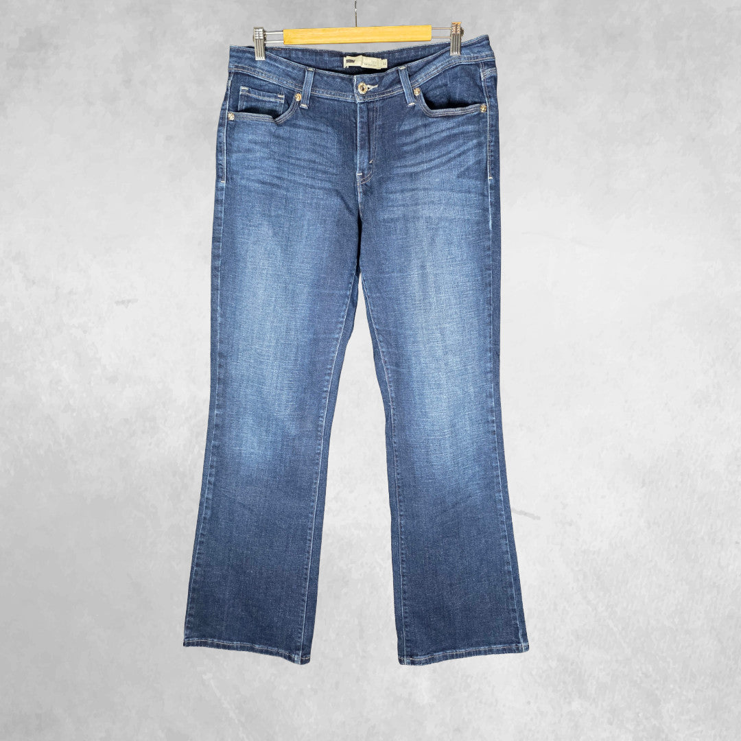 Levi’s 529 Bootcut Jeans W32 L33 Blue Women’s Curvy Fit Stretch Denim Y2K