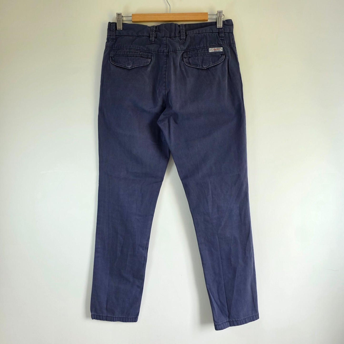 Tommy Hilfiger Fallon Chino Trousers W30 L30 Blue Straight Fit Preppy Casual
