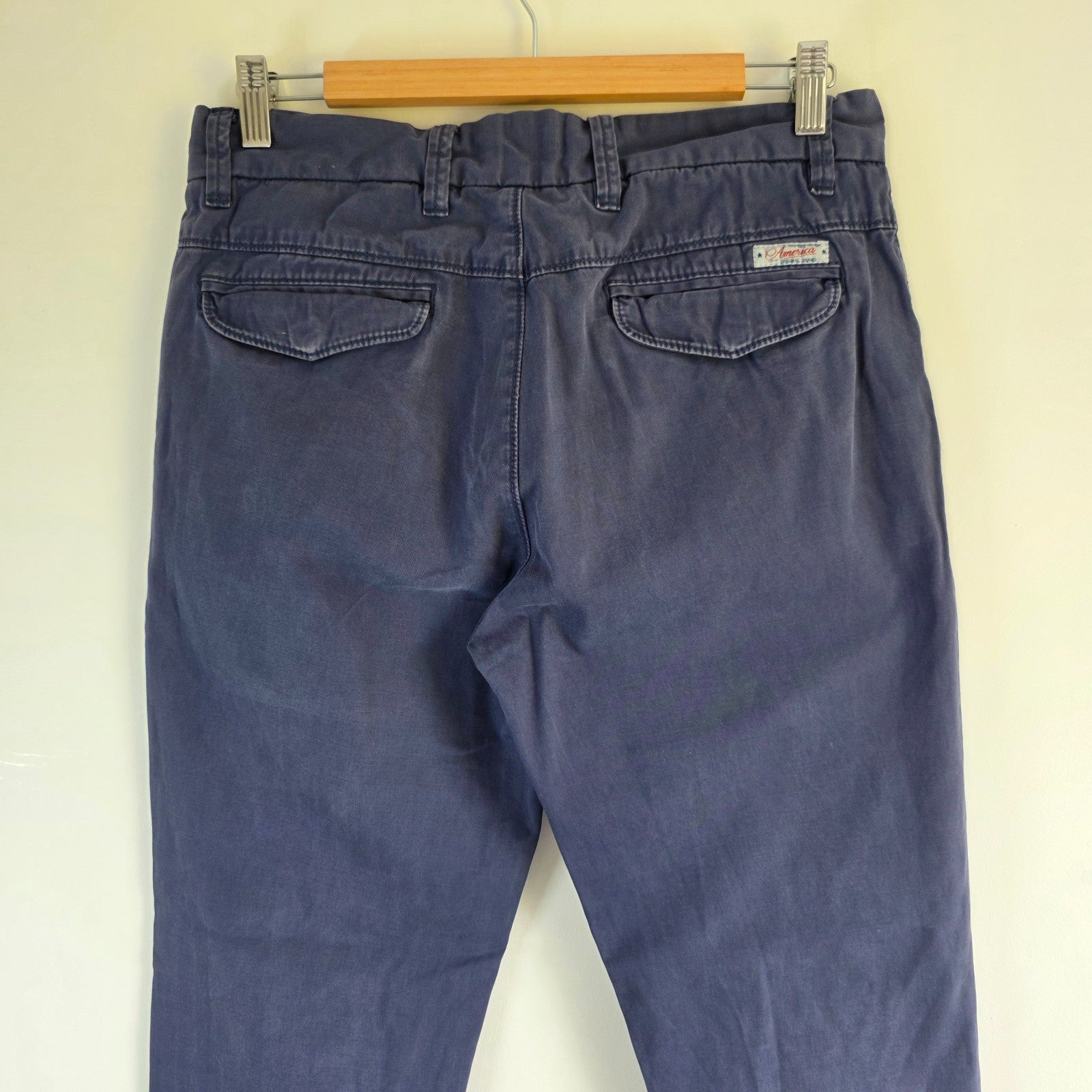 Tommy Hilfiger Fallon Chino Trousers W30 L30 Blue Straight Fit Preppy Casual