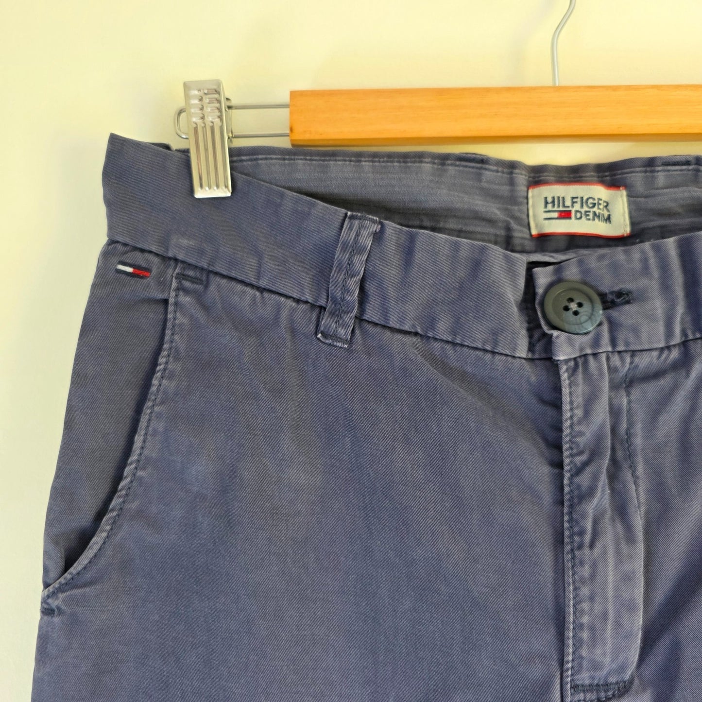 Tommy Hilfiger Fallon Chino Trousers W30 L30 Blue Straight Fit Preppy Casual