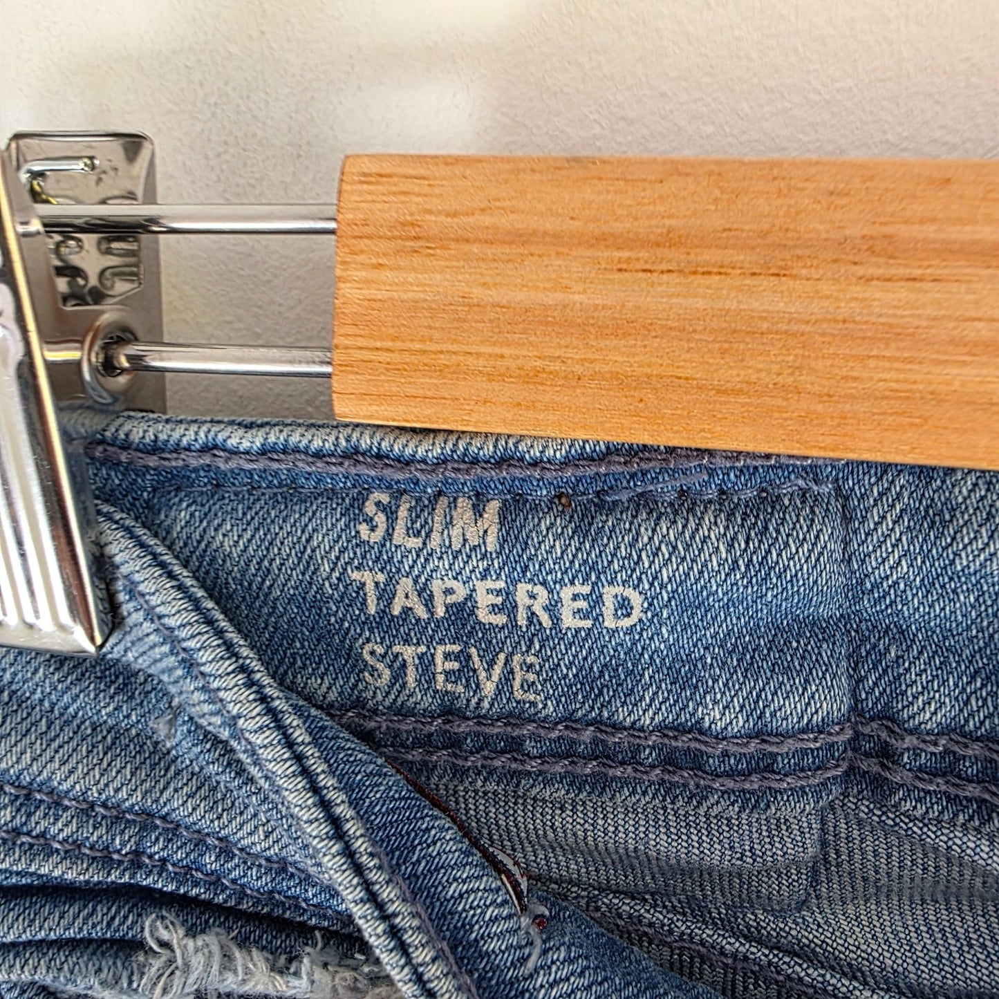 Tommy Hilfiger Steve Slim Tapered Jeans W28 L32 Blue Stretch Denim Preppy Men's