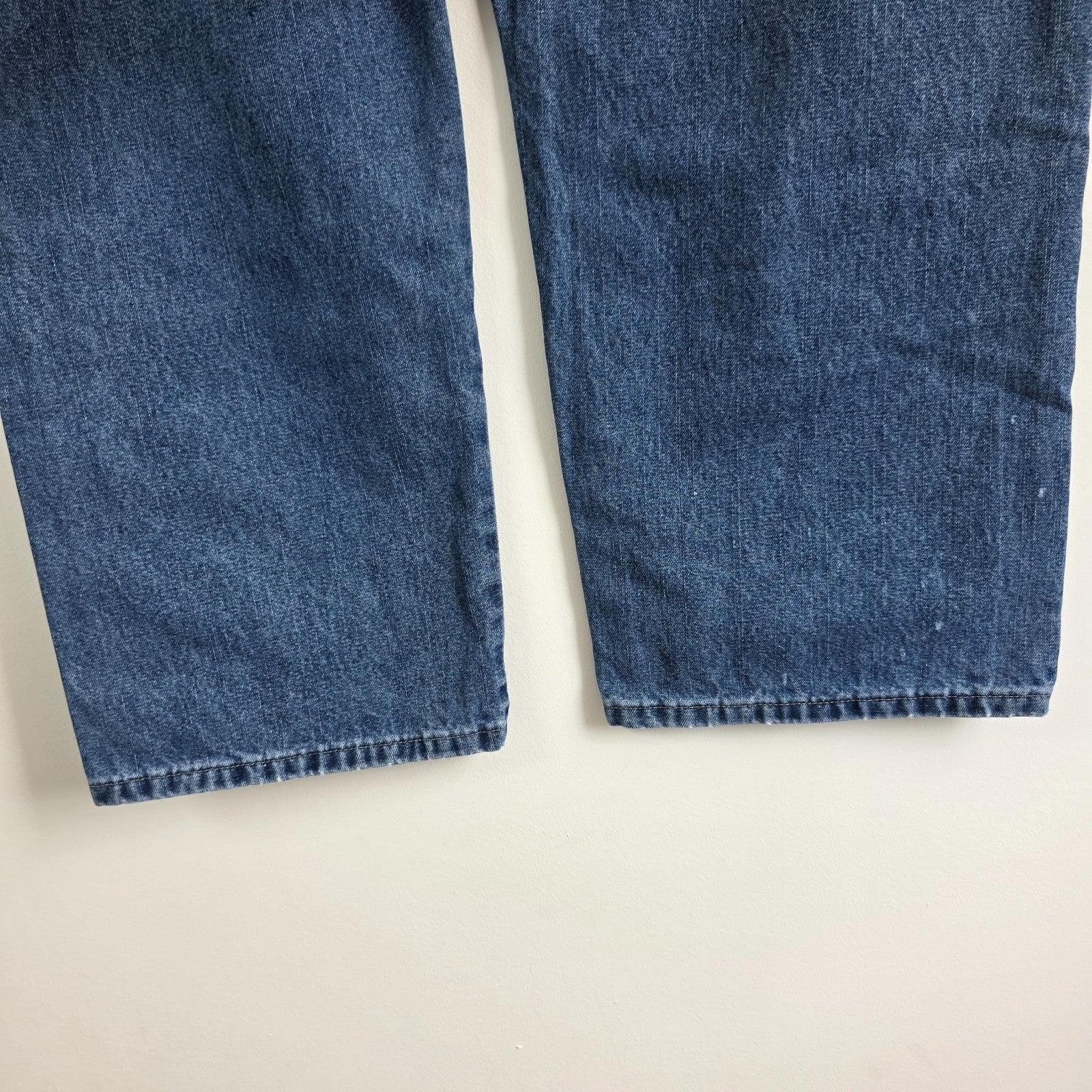Vintage Wrangler Carpenter Jeans W40 L30 Blue Relaxed Fit Workwear Denim Mens
