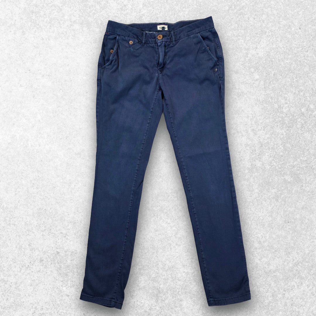 Tommy Hilfiger Denim Straight Chinos W30 L31 (W29 L32) Blue Women’s Stretch