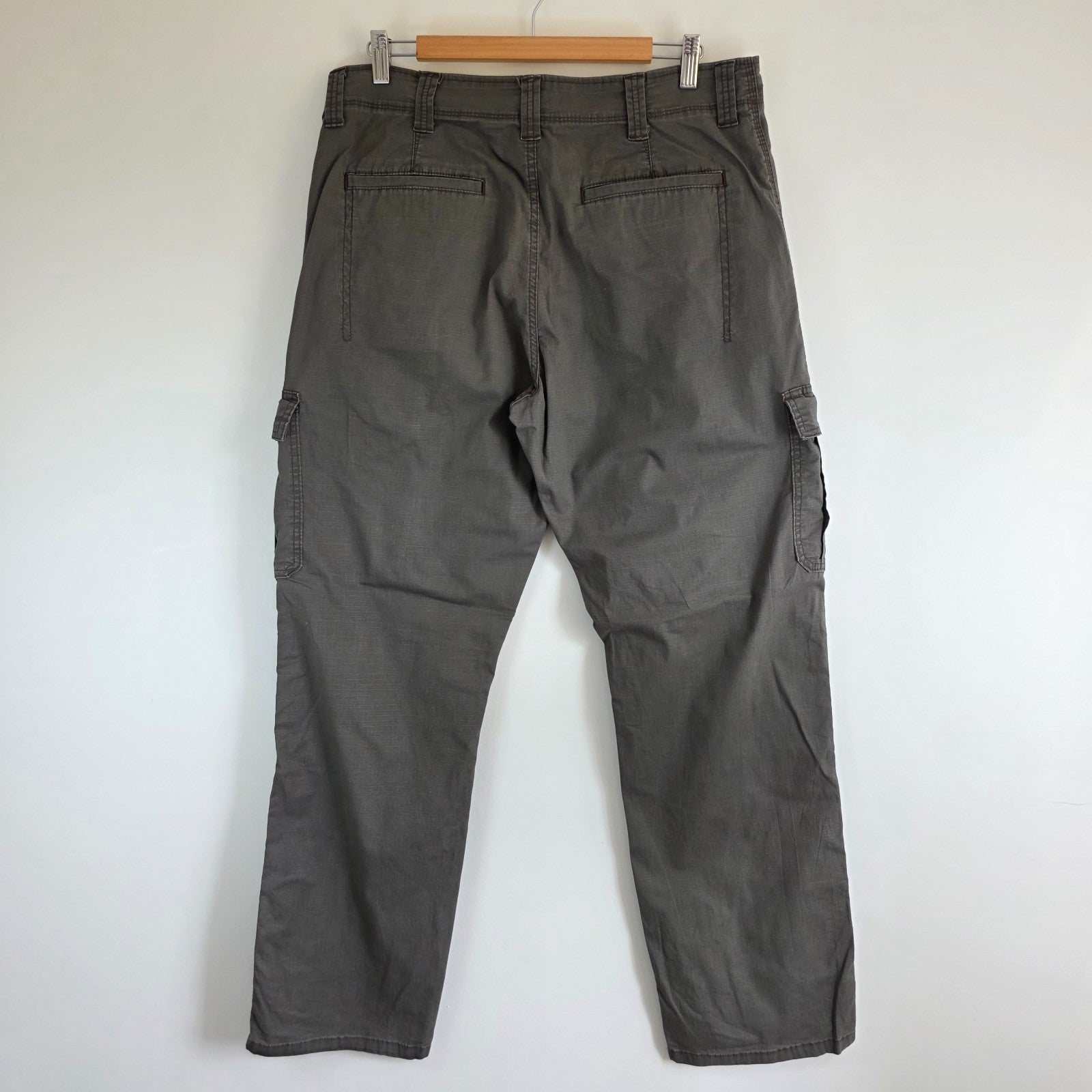 Wrangler Cargo Trousers Mens W34 L32 Grey Utility Combat Military Pants Relaxed