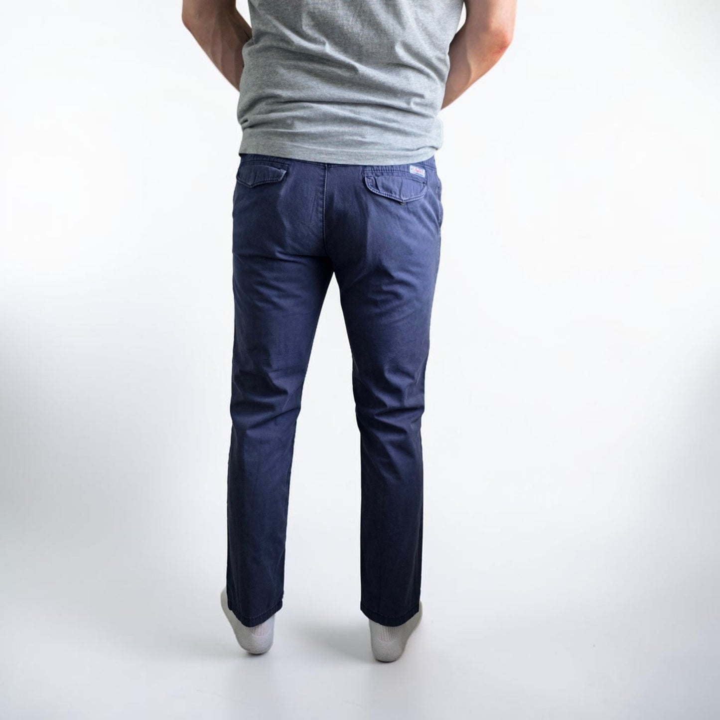 Tommy Hilfiger Fallon Chino Trousers W30 L30 Blue Straight Fit Preppy Casual