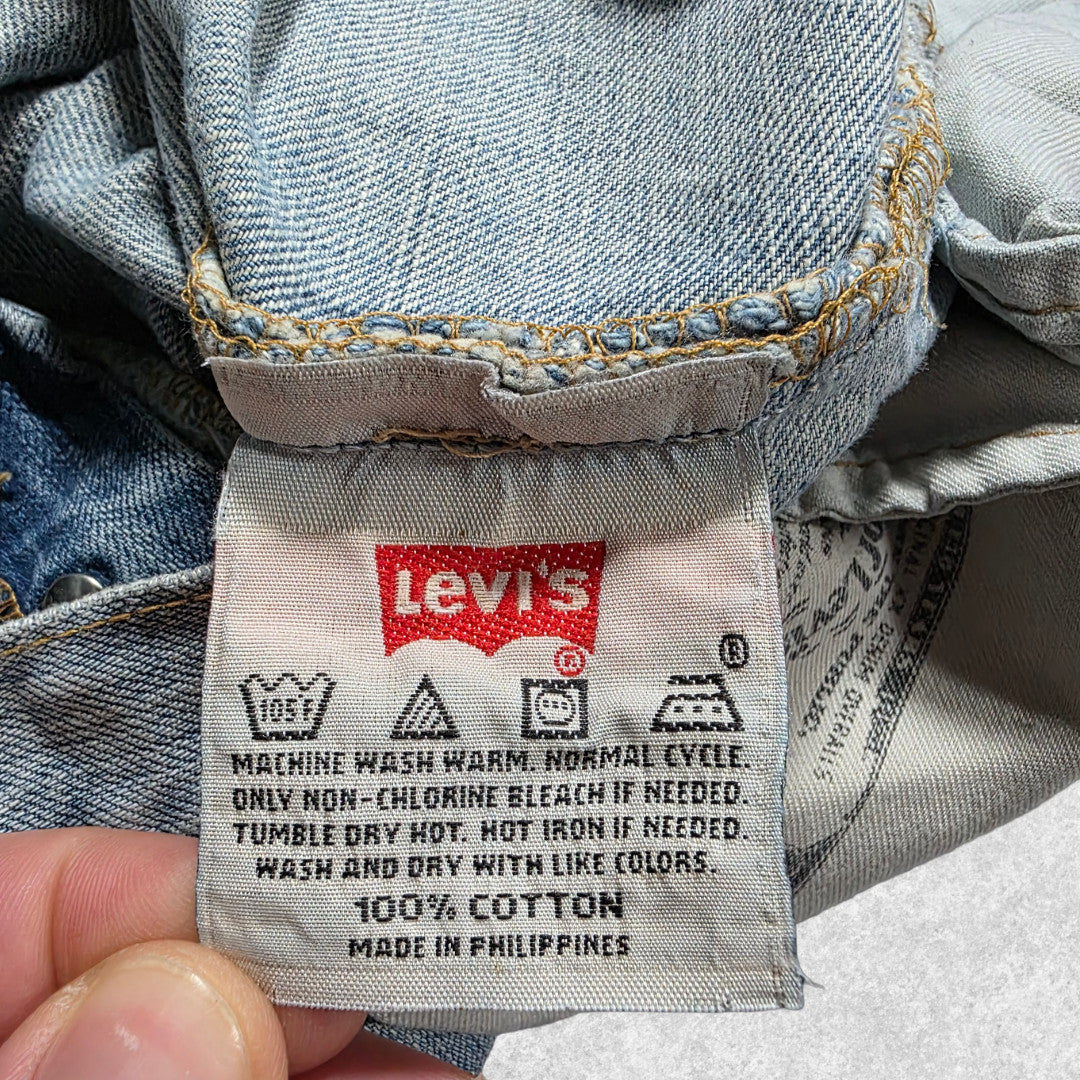 Levi’s 501 Jeans W34 L32 Blue Straight Leg 2005 Y2K Distressed Men’s