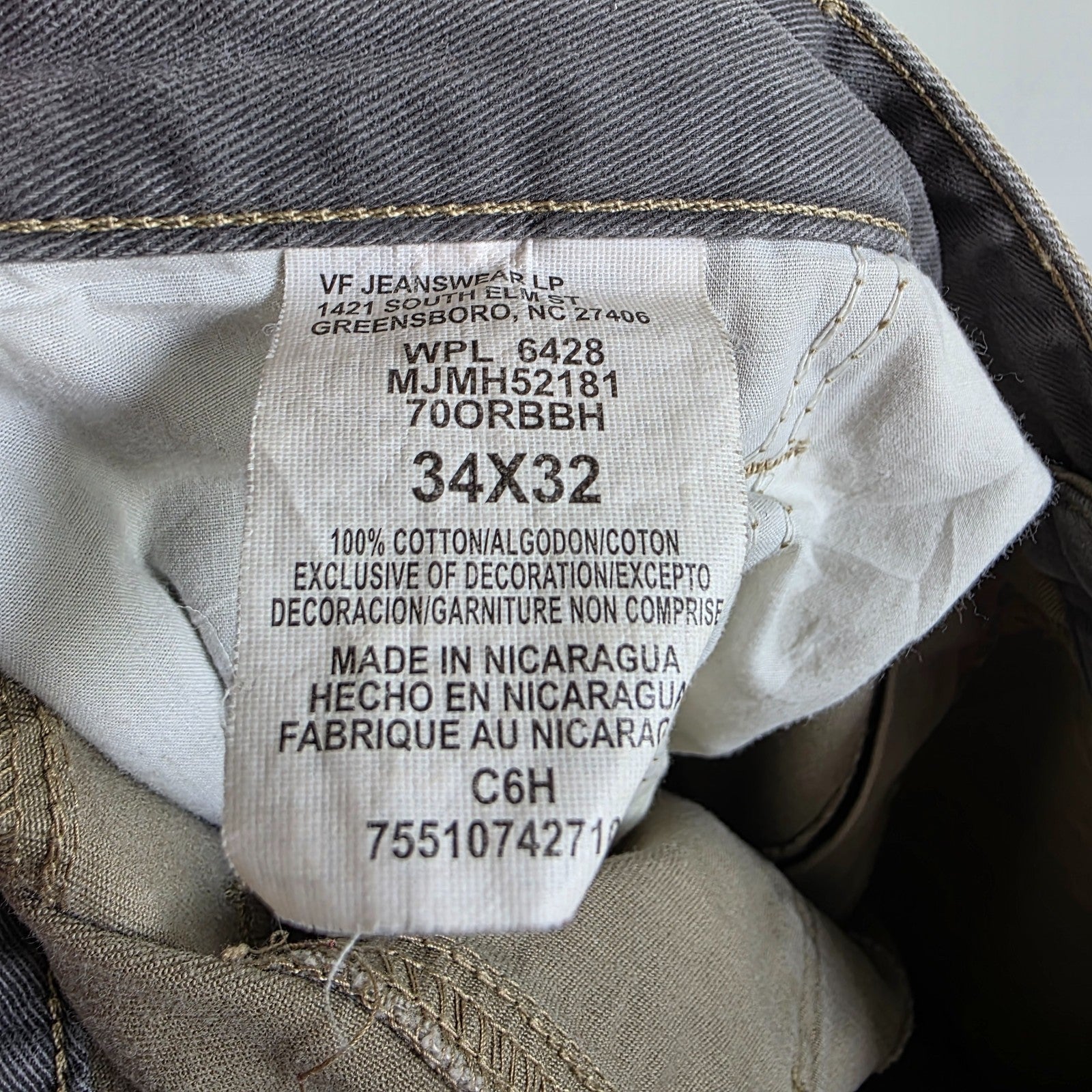 Wrangler Cargo Trousers Mens W34 L32 Beige Relaxed Fit Military Combat Utility P