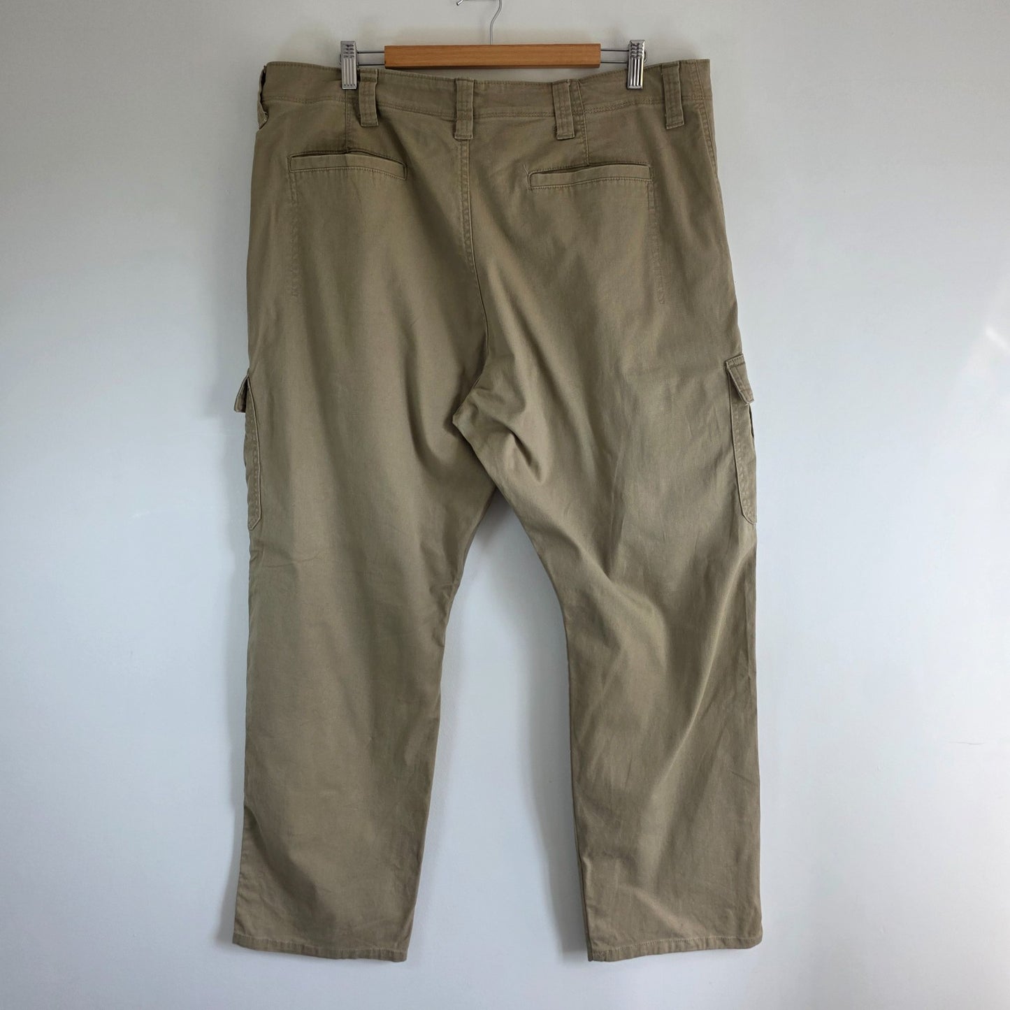 Wrangler Cargo Trousers Mens W40 L30 Beige Relaxed Fit Utility Combat Workwear