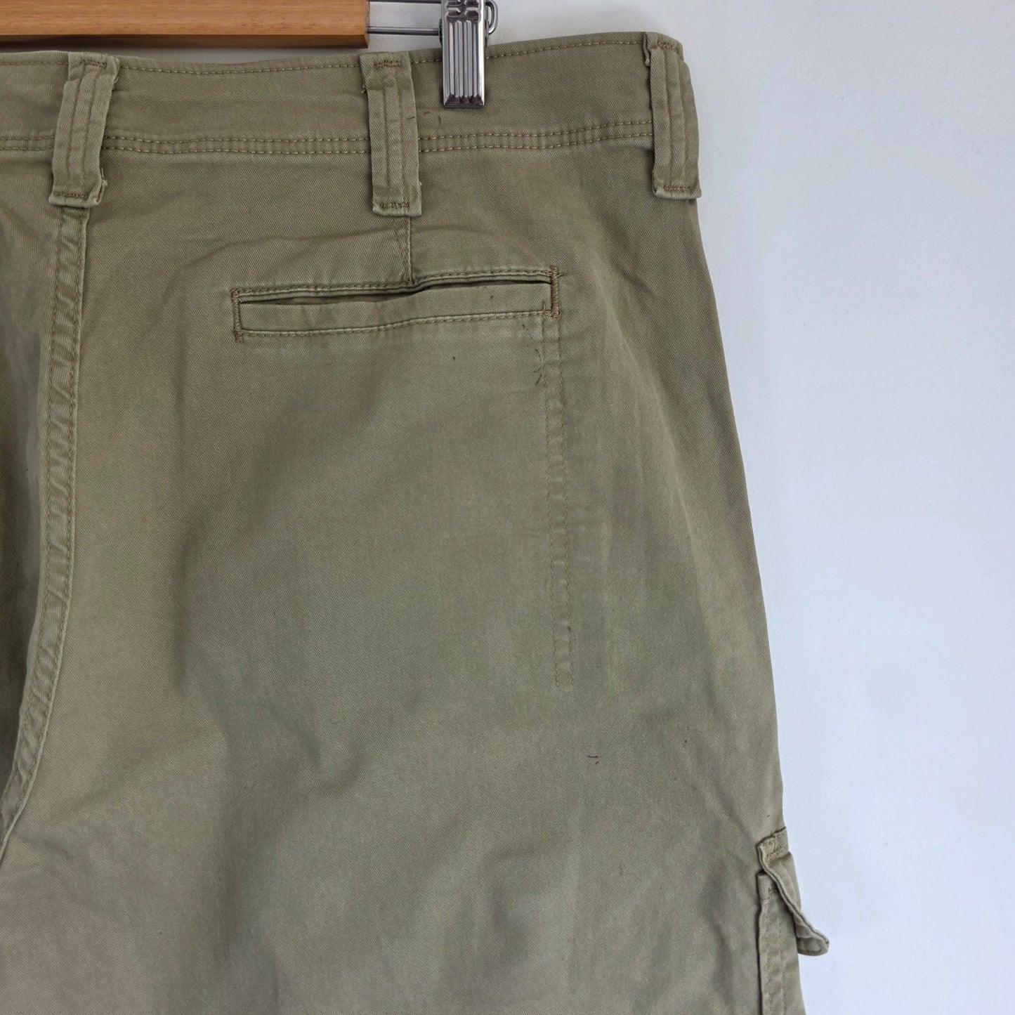Wrangler Relaxed Cargo Trousers Mens W36 L32 Beige Combat Utility Workwear