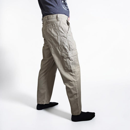 Wrangler Cargo Trousers Mens W36 L29 Beige Relaxed Fit Utility Combat Workwear