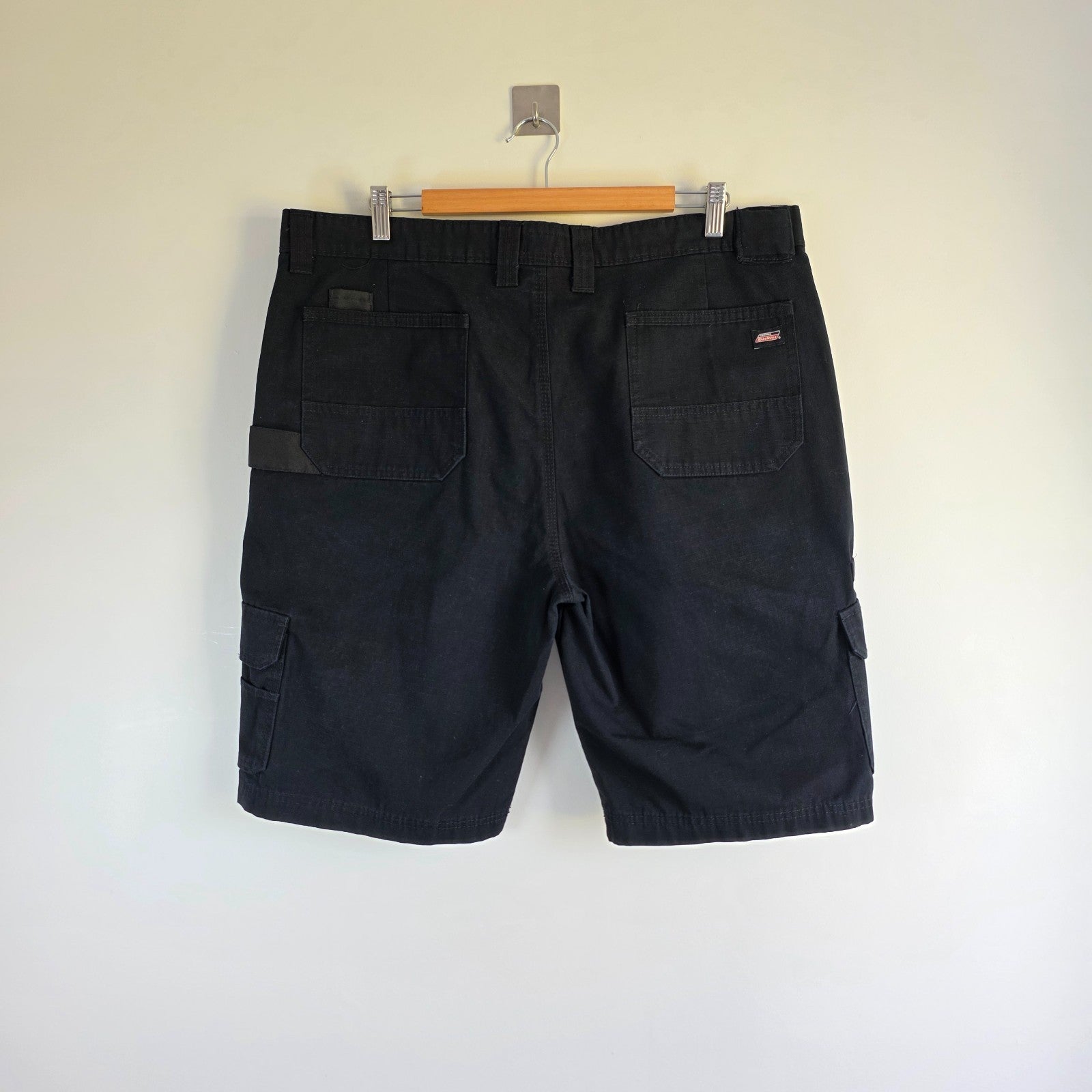 Dickies Carpenter Shorts W38 Black Workwear Utility Cargo Shorts Mens Skate