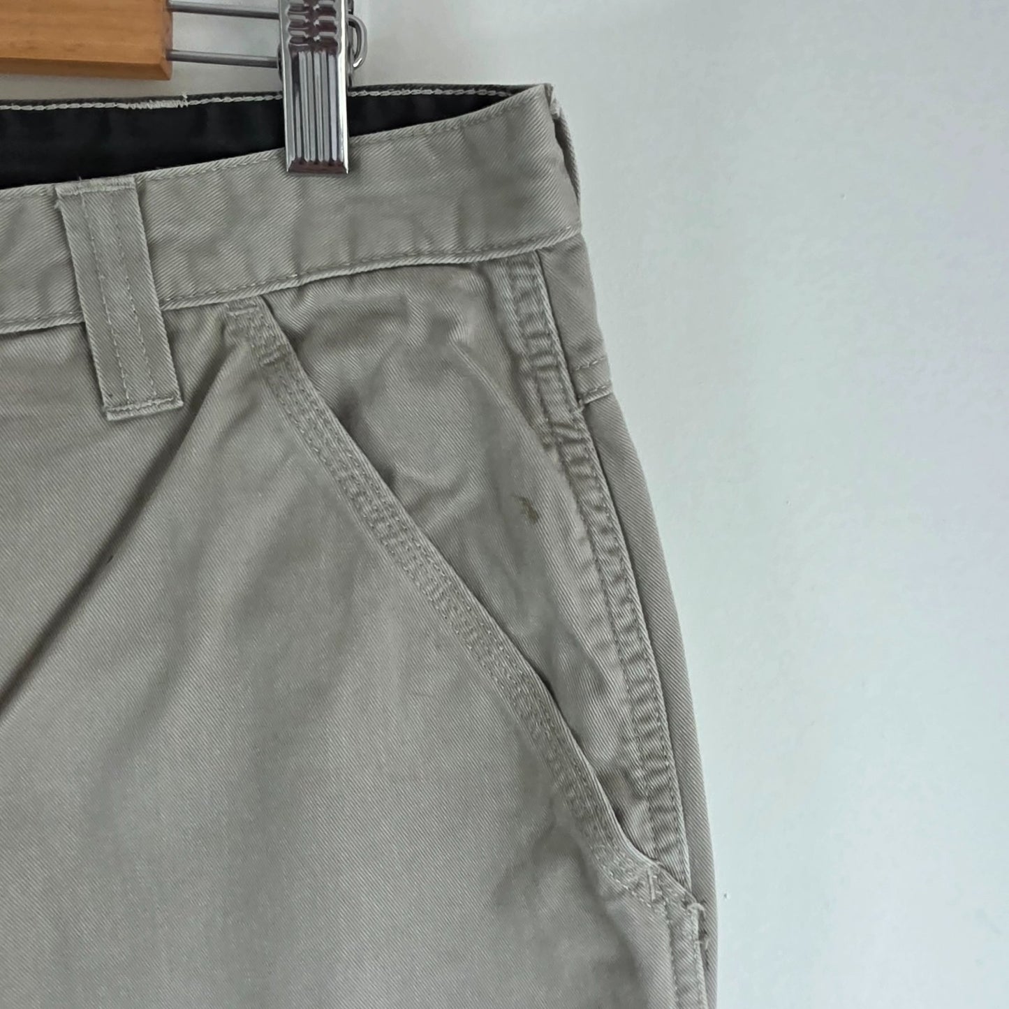 Wrangler Cargo Combat Utility Trousers Mens W34 L29 Beige Military Workwear Pant