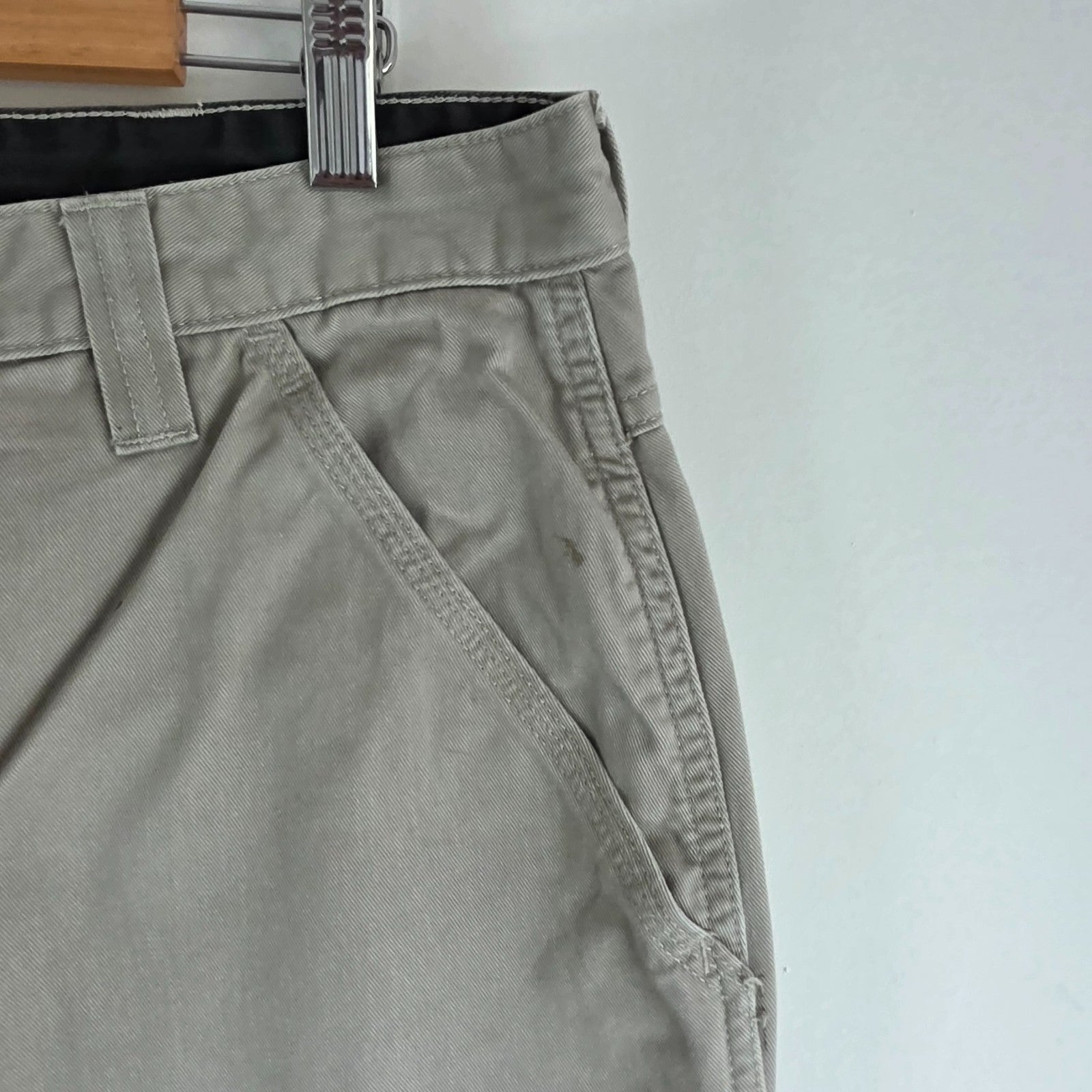 Wrangler Cargo Combat Utility Trousers Mens W34 L29 Beige Military Workwear Pant