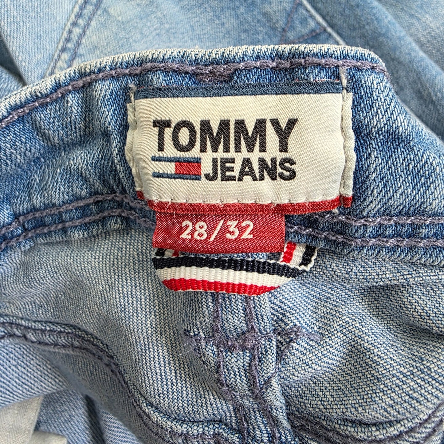 Tommy Hilfiger Steve Slim Tapered Jeans W28 L32 Blue Stretch Denim Preppy Men's