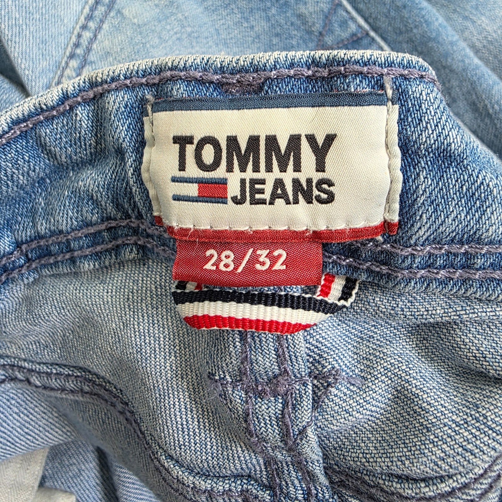 Tommy Hilfiger Steve Slim Tapered Jeans W28 L32 Blue Stretch Denim Preppy Men's