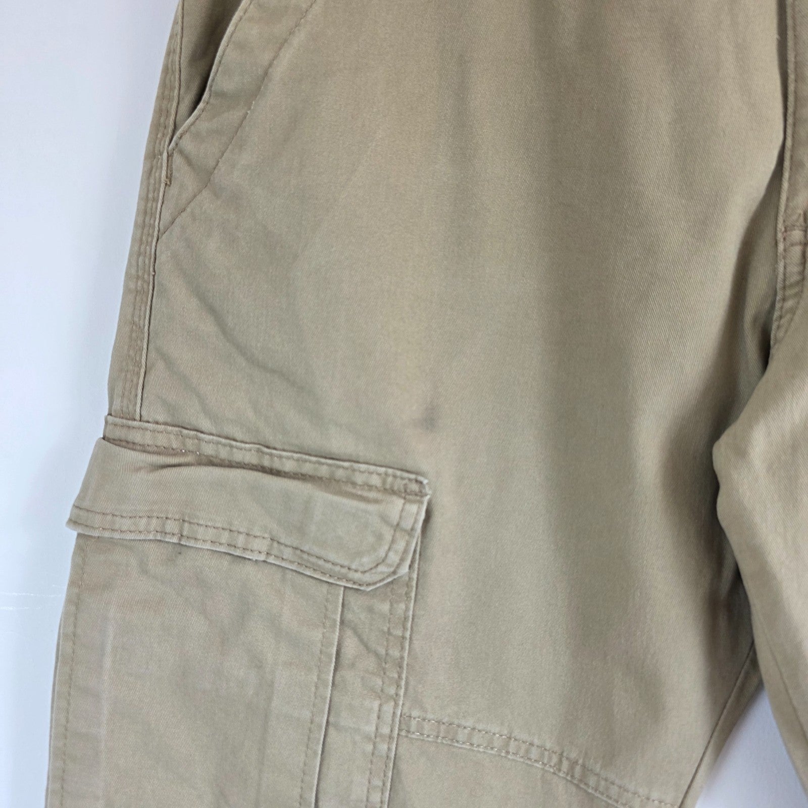 Wrangler Cargo Trousers Mens W30 L30 Beige Relaxed Fit Combat Military Utility