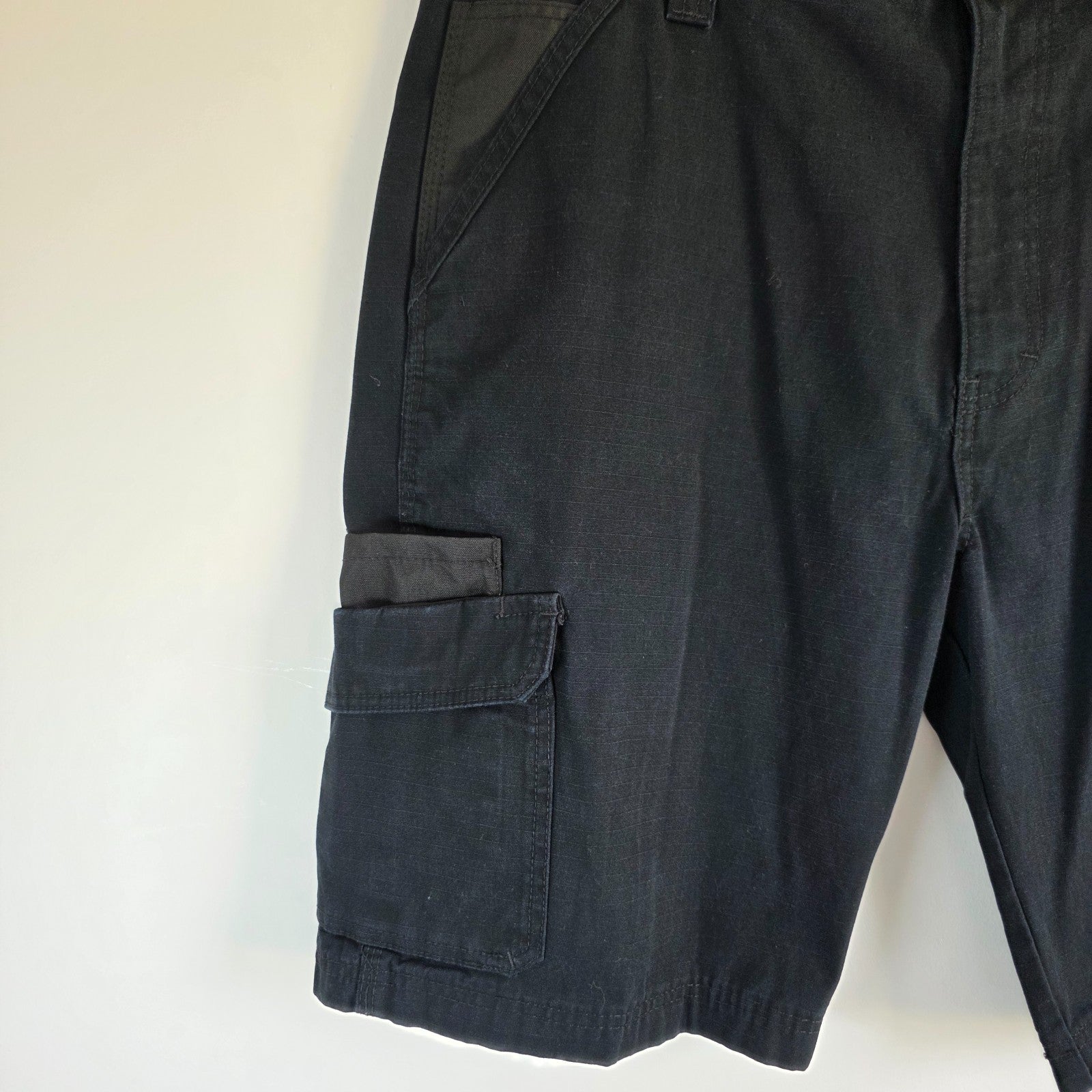 Dickies Carpenter Shorts W38 Black Workwear Utility Cargo Shorts Mens Skate